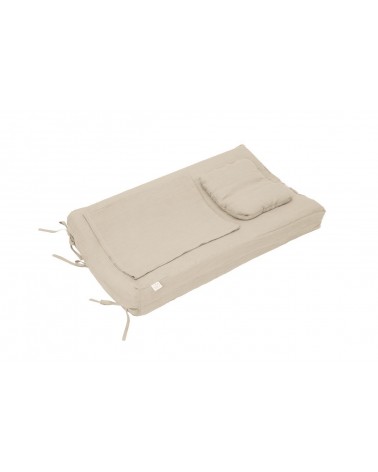 Linen Changing Pad Cover Natural Beige