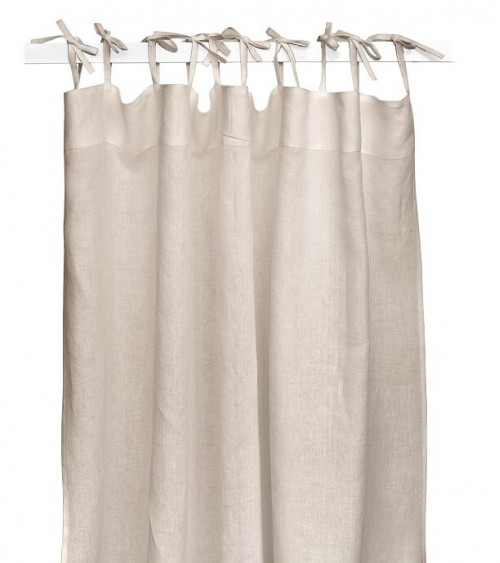 Linen curtain natural beige