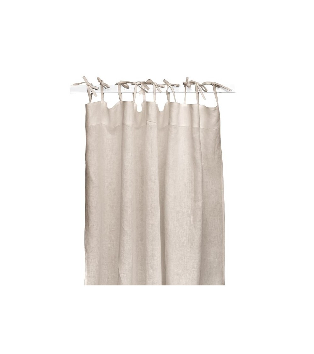 Linen curtain natural beige