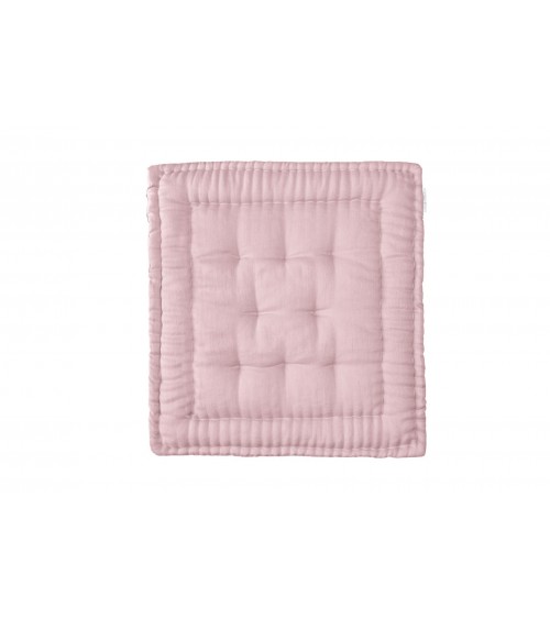 Linen Baby Nest / Quilted mat Dusty Pink