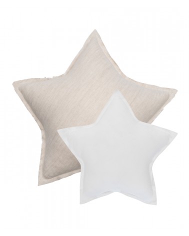 Poduszki gwiazdki naturalny i biały