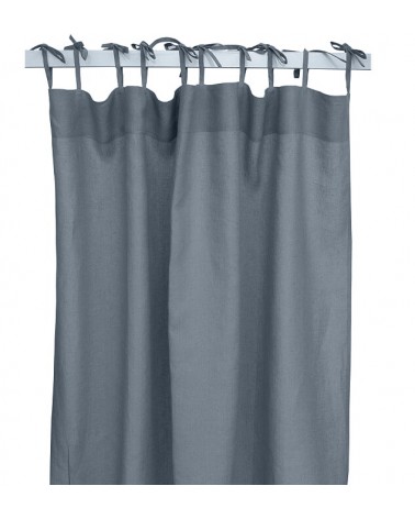 Linen Curtain Grey Blue