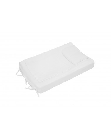 Linen Changing Pad Cover White